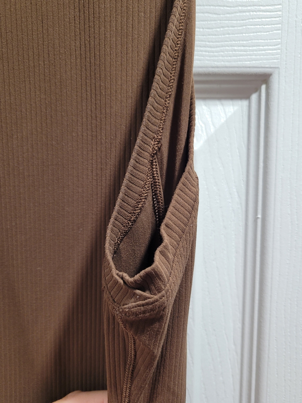 Lululemon All Aligned Ribbed Midi Dress Java Size 8 - Picture 6 of 11